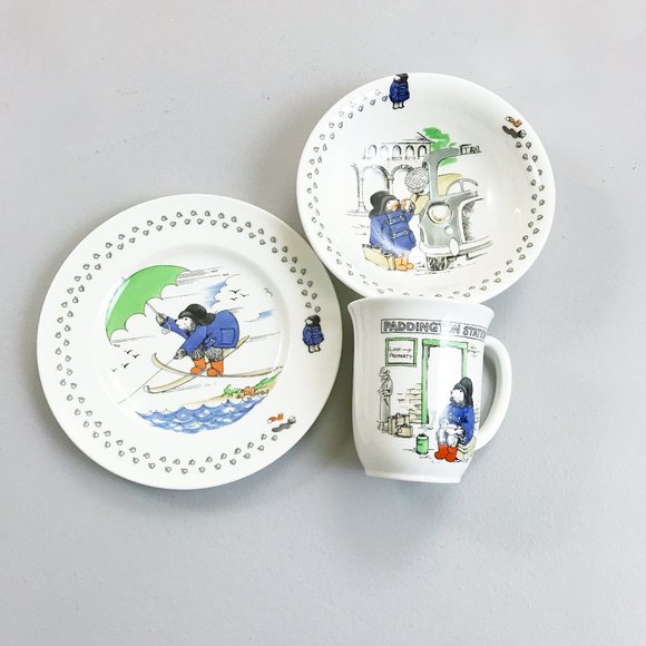 Coalport Dining Coalport England Paddington Bear 3 Piece Childs
